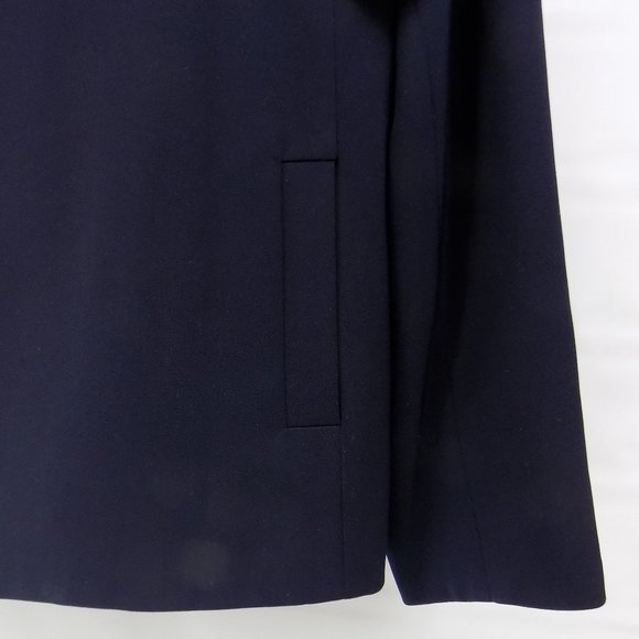 Worthington Navy Blue/Linen Zip-Front Suit Jacket and Tank Blouse Sz 18 READ NWT - Picture 5 of 16